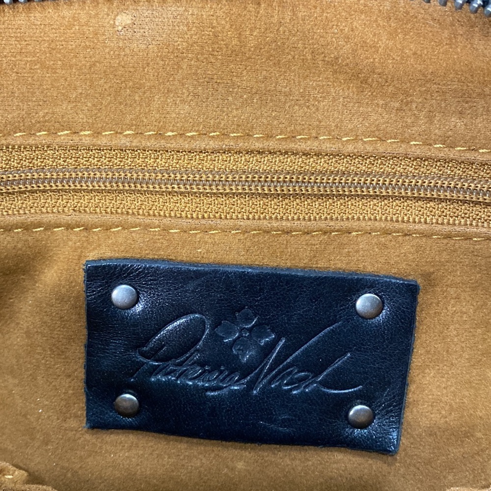 PATRICIA NASH Black Leather “Poppy Tote” (Heritage Collection) Bag - Picture 10 of 14